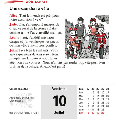 HARENBERG Calendrier détachable 2026 2110900+26 Französisch DE, FR 12.5x16cm