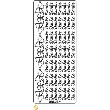 URSUS Creative Sticker 59100003 Motivo 03 oro