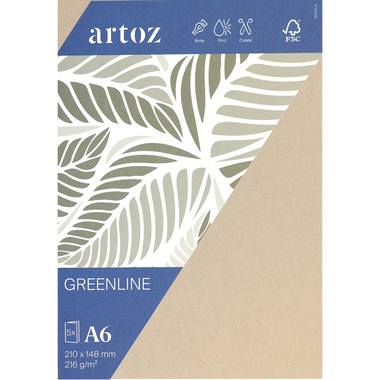 ARTOZ Karten 1001 A6 19232226-584 216g, desert 5 Blatt