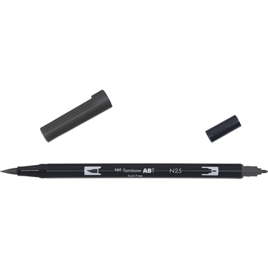 TOMBOW Dual Brush Pen ABT N25 lamp black