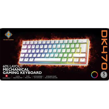 DELTACO Clavier de gaming GAM-175-C Hot-Swap Blanc