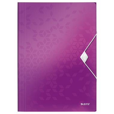LEITZ Gummibandmappe WOW A4 45990062 violett für 150 Blatt