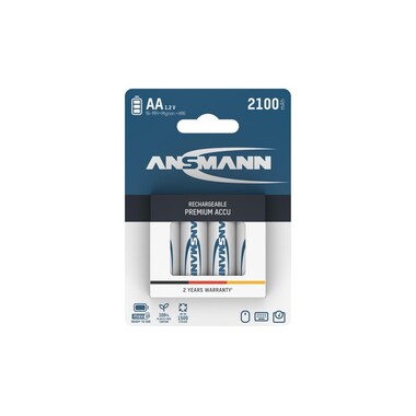 Ansmann Akku Typ 2100 NiMH AA 2100 mAh, 4 Stück
