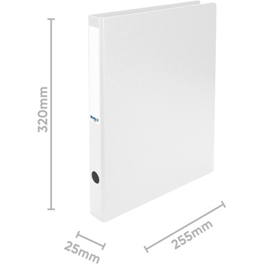 BIELLA Ringbuch Viria 3.1cm 15140301U weiss 2-Ring A4