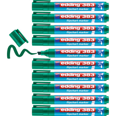 EDDING Flipchart Marker 383 1-5mm 383-4 verde