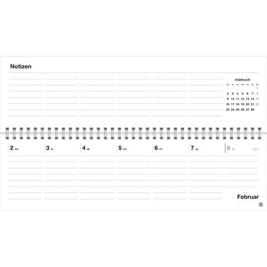 HEYE Wochenplaner Kater Jacob 2026 1350+26 1W/1S DE 32.5x9.3cm