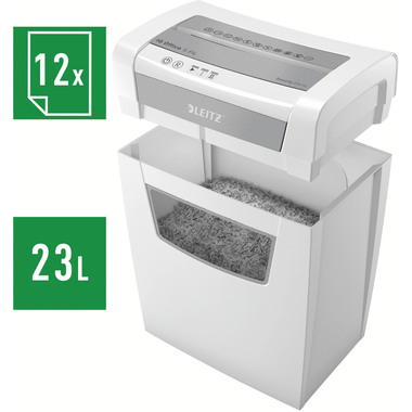 LEITZ Aktenvernichter IQ Office 8099-00-00 P4, 12 Blatt sehr leise