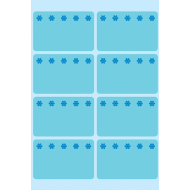 HERMA Etiquettes frigo 26x40mm 3773 bleu 48 pcs.