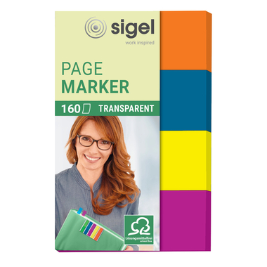 SIGEL Notes 20x50mm HN614 4 Farben ass. 160 Blatt