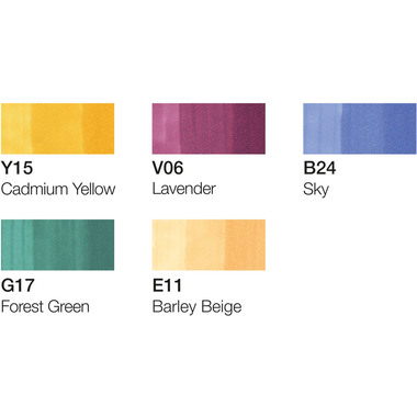 COPIC Marker Ciao 22075556 5+1 Set Manga 1