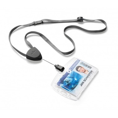 DURABLE Textilband FLEX 830901 Jojo/Karabiner 10 Stück