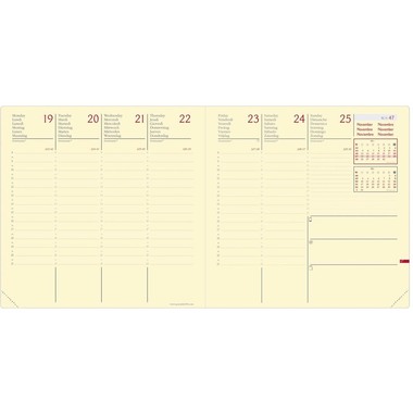 QUO-VADIS Agenda Silk Exec.Prest. 2026 905444Q 1W/2S schwarz ML 16x16cm