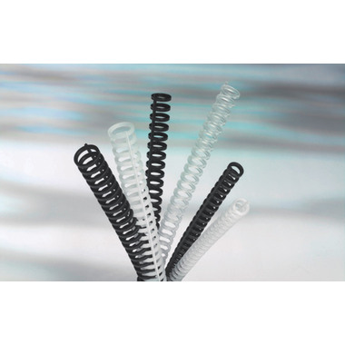 GBC Dorsini rilegafogli 8mm A4 387302E trasp., 34 anelli 50 pezzi
