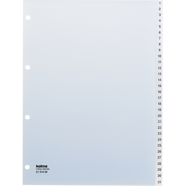 KOLMA Register Vista A4 21.314.00 transparent 1-31