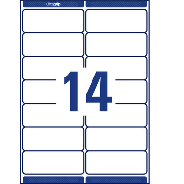 AVERY ZWECKFORM Etiquettes adress. 99,1x38,1mm L7163-100 blanc 1400 pcs./100 flls.