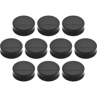 MAGNETOPLAN Magnet Ergo Large 10 Stk. 1665012 schwarz 34mm