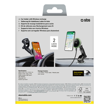 Portacellulare magnetico telescopico da auto | SBS