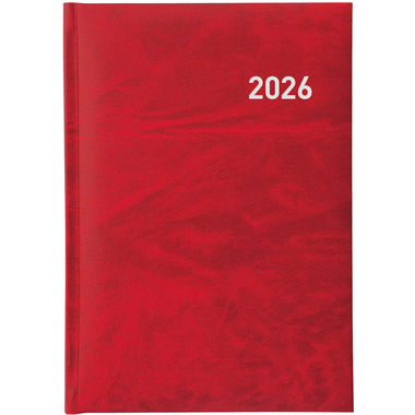 BIELLA Geschäftsagenda Executive 2026 806510450026U 1T/1S rot ML 14.5x20.5cm