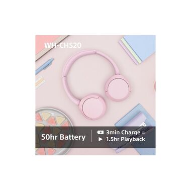 Sony Casques extra-auriculaires Wireless WH-CH520 Jaune