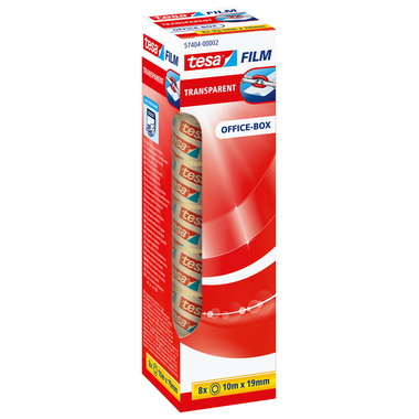 TESA Klebeband transp.Box 10mx19mm 574040000 8 pezzi