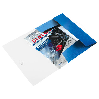 LEITZ Gummibandmappe WOW A4 45990036 blau für 150 Blatt