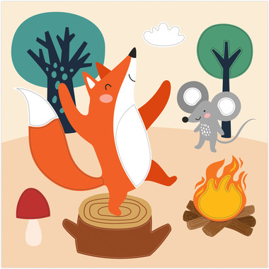 URSUS Bastelfilz Set 8800002F Forest Friends