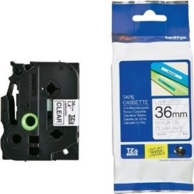 PTOUCH Nastro, plastific. nero/chiaro TZe-161 PT-3600 36 mm