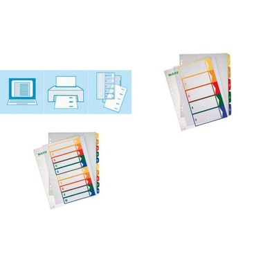 LEITZ Register PC-beschriftbar A4+ 12920000 multicolor 1-6