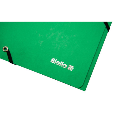BIELLA Cartella con elastico A4 17840130U verde, 355gm2 200 fg.