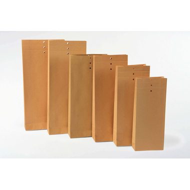 FLEXIPAK Faltenbeutel Kraftpapier 2FHMFB00006 braun, 160x50x345mm 250 Stück