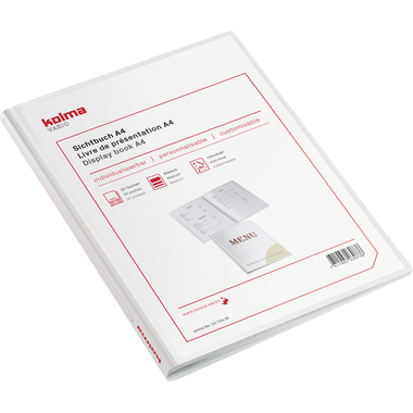 KOLMA Livre de présent. Vario A4 03.744.16 blanc 20 poches