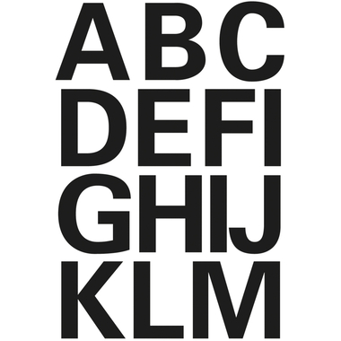 HERMA Foglio PVC 25mm 4167 A-Z, nero