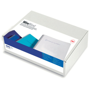 GBC Baguettes de reliure 8mm A4 RG810570 blanc, 34 anneaux 100 pcs.