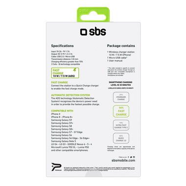 Support de bureau avec recharge rapide sans fil