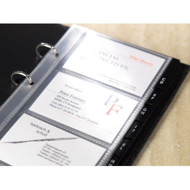 SIGEL Bigli.d.visita custod. 90x58mm VZ350 1-reihig, A-Z 10 pezzi