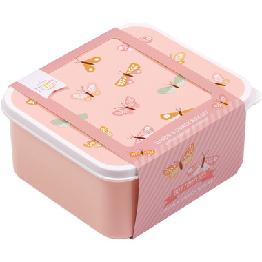 ALLC Lunch & Snackbox Set SBSEBU42 Butterflies