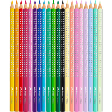 FABER-CASTELL Coffret crayons de couleur 201971 Farfalla scintillante 20 Stk.