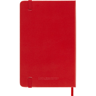 MOLESKINE Wochen-Notizkalender 25/26 DHF218WN2Y26 18M liniert HC rot 9x14cm