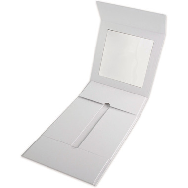 ELCO Geschenkbox m. grossem Fenster 82115.10 weiss, 22x22x10cm 5 Stk.