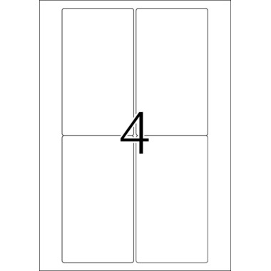 HERMA ÉtiquettesPREMIUM 78.7x139.7mm 4472 blanc,perm. 400 pcs./100 flls.