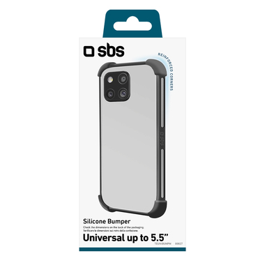 Coque à bumper universelle pour les téléphones jusqu'à 5,5"