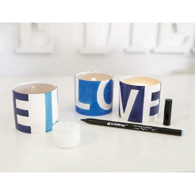 EDDING Porcellana Marker 4200 1-4mm 4200-E6-Cool 6 Cool Colours