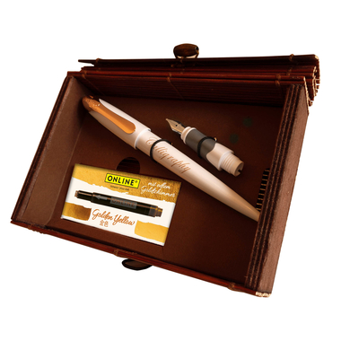 ONLINE Füllhalterset Air Rose 10059 white Bamboo Box