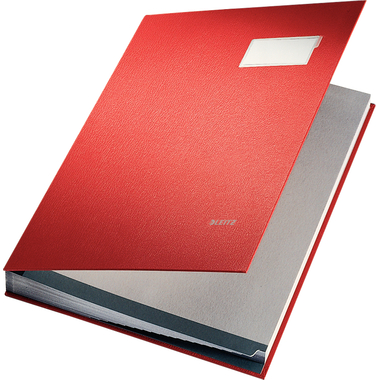 LEITZ Unterschriftsmappen A4 57000025 rot 20 Fächer