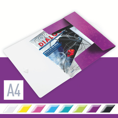 LEITZ Gummibandmappe WOW A4 45990062 violett für 150 Blatt