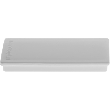 MAGNETOPLAN Rechteck-Magnethalter 1665101 grau 10 Stk.