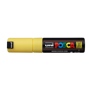 POSCA Marker 8mm PC-8K YELLOW gelb, Keilspitze