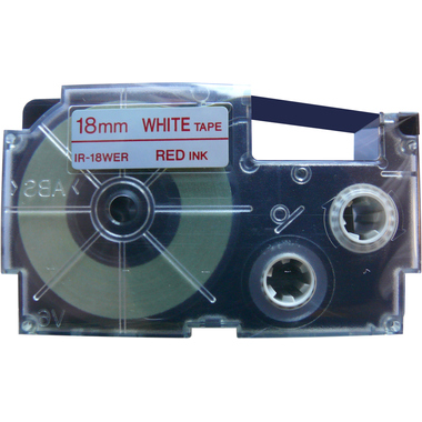 CASIO Beschriftungsband XR-18WER 18mm/8m rot/weiss