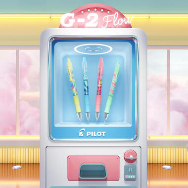 PILOT Gelschreiber G-2 Flow 0.7mm 140.003.64 assortiert 4 Stück