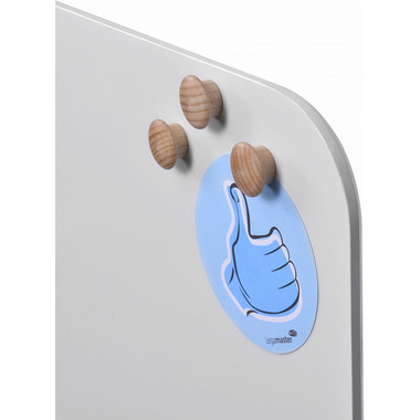 LEGAMASTER Magnet WOODEN 25mm 7-181725 Holz 5 Stück